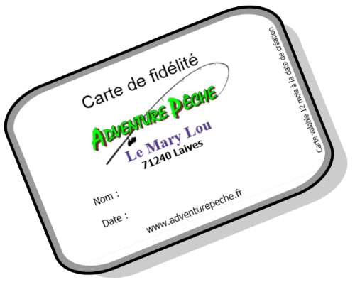 Carte de fidlit sur Le Mary Lou